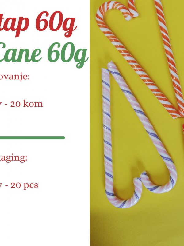 Krivi štap 60g - Candy Cane 60g
